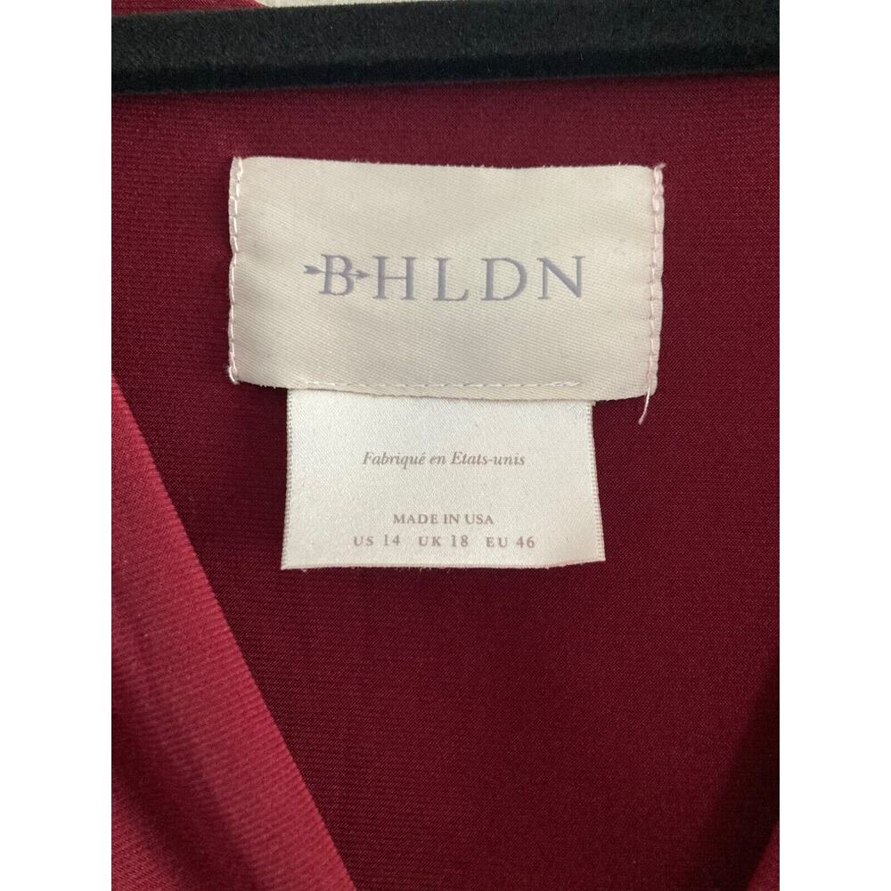 BHLDN Dress Mendoza Maxi Red Burgundy Women 14‎ Formal Wedding Holiday Modest - Picture 4 of 15